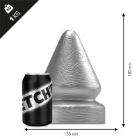 STRETCHR Sirup Butt Plug M Gun Metal - 13,5 cm