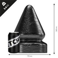 STRETCHR Sirup Butt Plug XL Black Metallic - 19,5 cm
