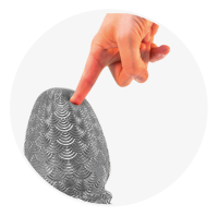 STRETCHR Ripple Butt Plug L Gun Metal - 16,5 cm