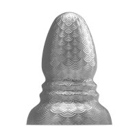 STRETCHR Ripple Butt Plug XL Gun Metal - 20,0 cm