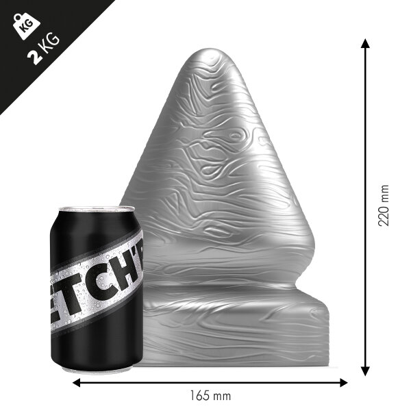 STRETCHR Sirup Butt Plug L Gun Metal - 16,5 cm