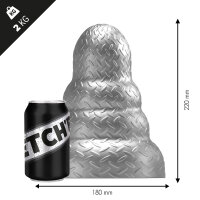 STRETCHR Tripole Butt Plug L Gun Metal - 18 cm