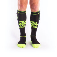 BRUTUS GAS MASK Party Socks w. Pockets Black / Neon...