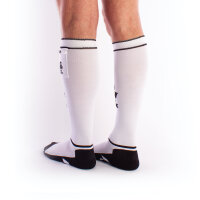 BRUTUS GAS MASK Party Socks w. Pockets White / Black - OS