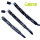 BRUTUS Leather Wrist Restraints Black/White