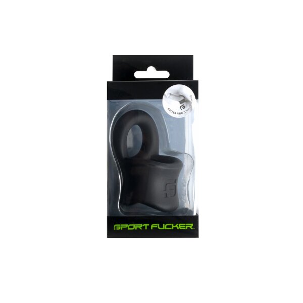 Sport Fucker Liquid Silicone Baller Ring Black