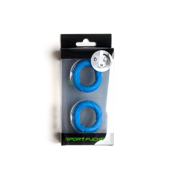 Sport Fucker Liquid Silicone Ready Rings 2 Pack Blue