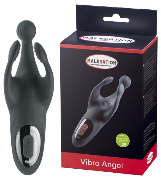 Malesation Vibro Angel lay-on vibrator black