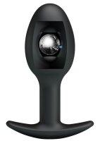 Pretty Love anal plug silicone black 8.4 cm