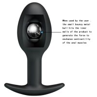 Pretty Love anal plug silicone black 8.4 cm