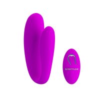 Pretty Love couple vibrator Leatitia with remote control purple