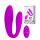 Pretty Love couple vibrator Leatitia with remote control purple