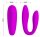 Pretty Love couple vibrator Leatitia with remote control purple