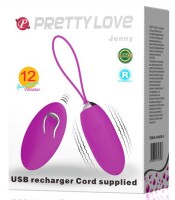 Pretty Love vibrating egg Jenny with remote control purple