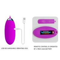 Pretty Love vibrating egg Jenny with remote control purple