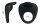 Pretty Love Ring vibrierend Schwarz 2,5 cm
