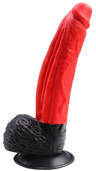 Pretty Love Silicone dildo Sapio Schwarz - Rot