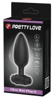 Pretty Love Analplug vibrierend Schwarz 3,8 cm