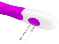 Pretty Love Elementarer Vibrator Lila - Wei&szlig;