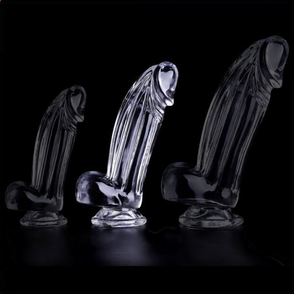 ClearlyHorny Dildo Kolk M transparent 14 cm