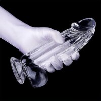ClearlyHorny Dildo Kolk L transparent 16 cm