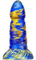 MetallicAnal Dildo Torff Gold Blue 16 cm