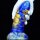 MetallicAnal Dildo Torff Gold Blau 16 cm