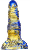MetallicAnal Dildo Fantasy Nirp Blue Gold 15 cm