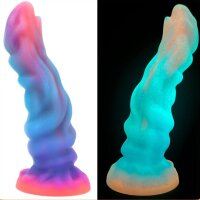 unicorny Jade Rabbit Dildo leuchtend 24 cm