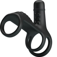 Pretty Love Vibro Penis enlargement sheath black