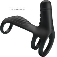Pretty Love Vibro Penis enlargement sheath black