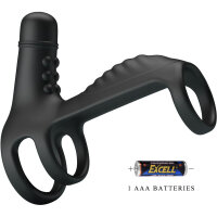 Pretty Love Vibro Penis enlargement sheath black