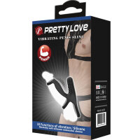 Pretty Love Vibro Penis enlargement sheath black