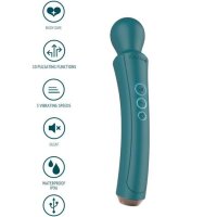 XOCOON massage stick curved petrol