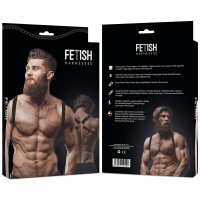Fetish Submissive Attitude - Eco Leather Back Strap Harness Men OS