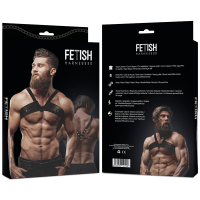 Fetish Submissive Attitude - Eco Leather Brigade Man Chest Harness OS