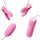 Pretty Love Elektroschlag Nippelklemmen und Vibro Ei rosa