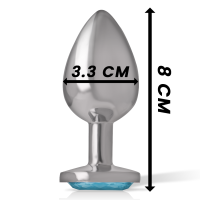 Intense metal butt plug with heart size M
