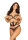Bravelle Bra, Garter, Cl Thong Black S/M - L/XL