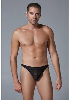 Leopard Thong - Black - S/M - L/XL