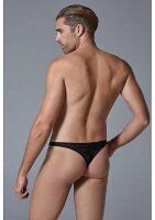 Leopard Thong - Black - S/M - L/XL
