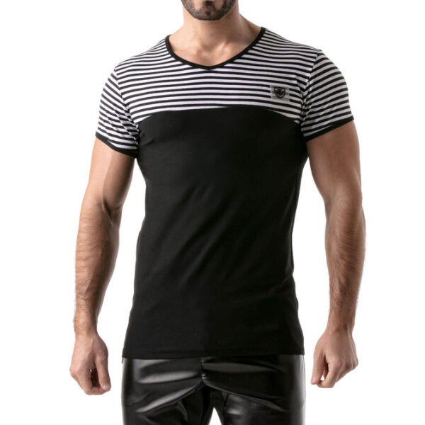 Stripes t-shirt Black-black - S