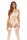Bombshell Boudoir Strap Overlay Teddy White S - L