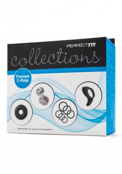 Perfect Fit Premium Penisring Set schwarz