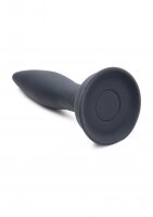 XR Brands Turbo Ass Spinner Silicone Anal Plug with Vibration and Remote Control black