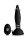 XR Brands Turbo Ass Spinner Silicone Anal Plug with Vibration and Remote Control black