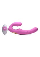 XR Brands U-Pulse Pulsierender Vibro Strap-On rosa