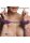 XR Brands faux fur handcuffs purple