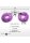 XR Brands faux fur handcuffs purple