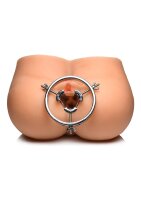 XR Brands Forced Spread Anal Explorer aus Edelstahl